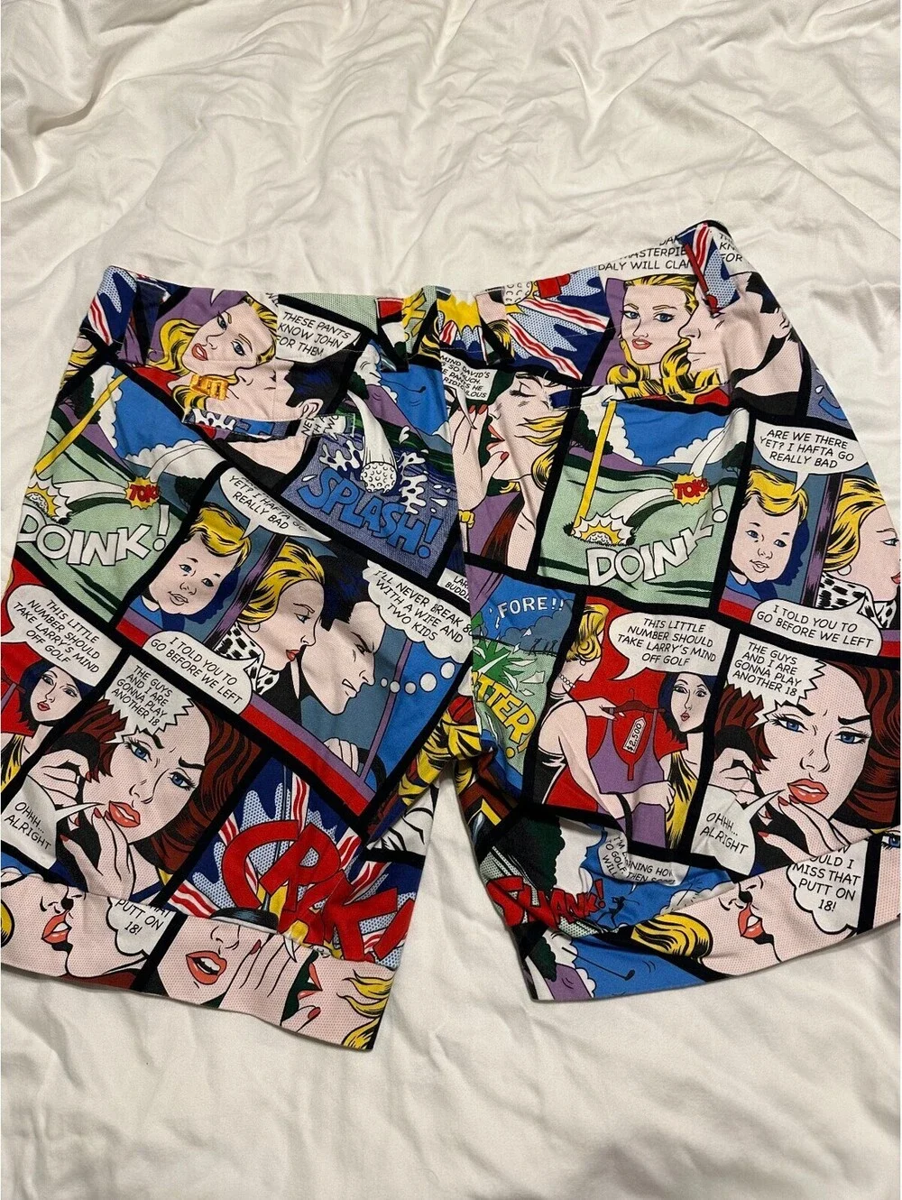 Comic Strip Loudmouth Golf Shorts Womens 14
